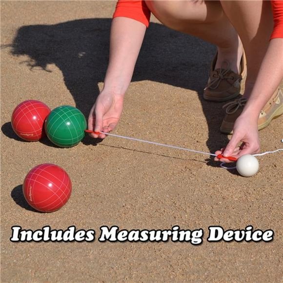 Backyard Bocce Sets with 8 Balls, Pallino, Case and Measuring Rope - Picture 6 of 6